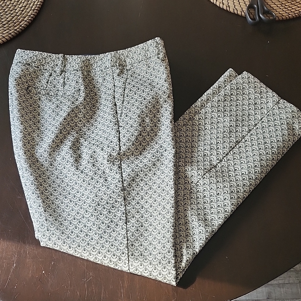 Tory Burch Black and White Dress Pants with Tailored Design